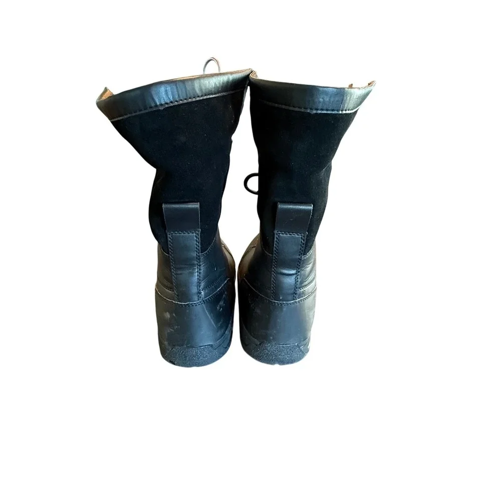 UGG‎ Butte II Waterproof Snow Boots Black Sheepskin Men's 6 Women's 7 Winter